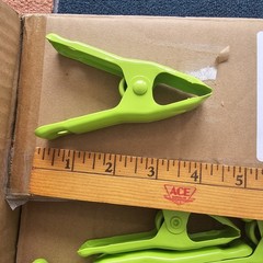 (100) Jt Eaton 1” Fumigation Clip w/ Safe-TEE Neon Green Powder Coating Å4c