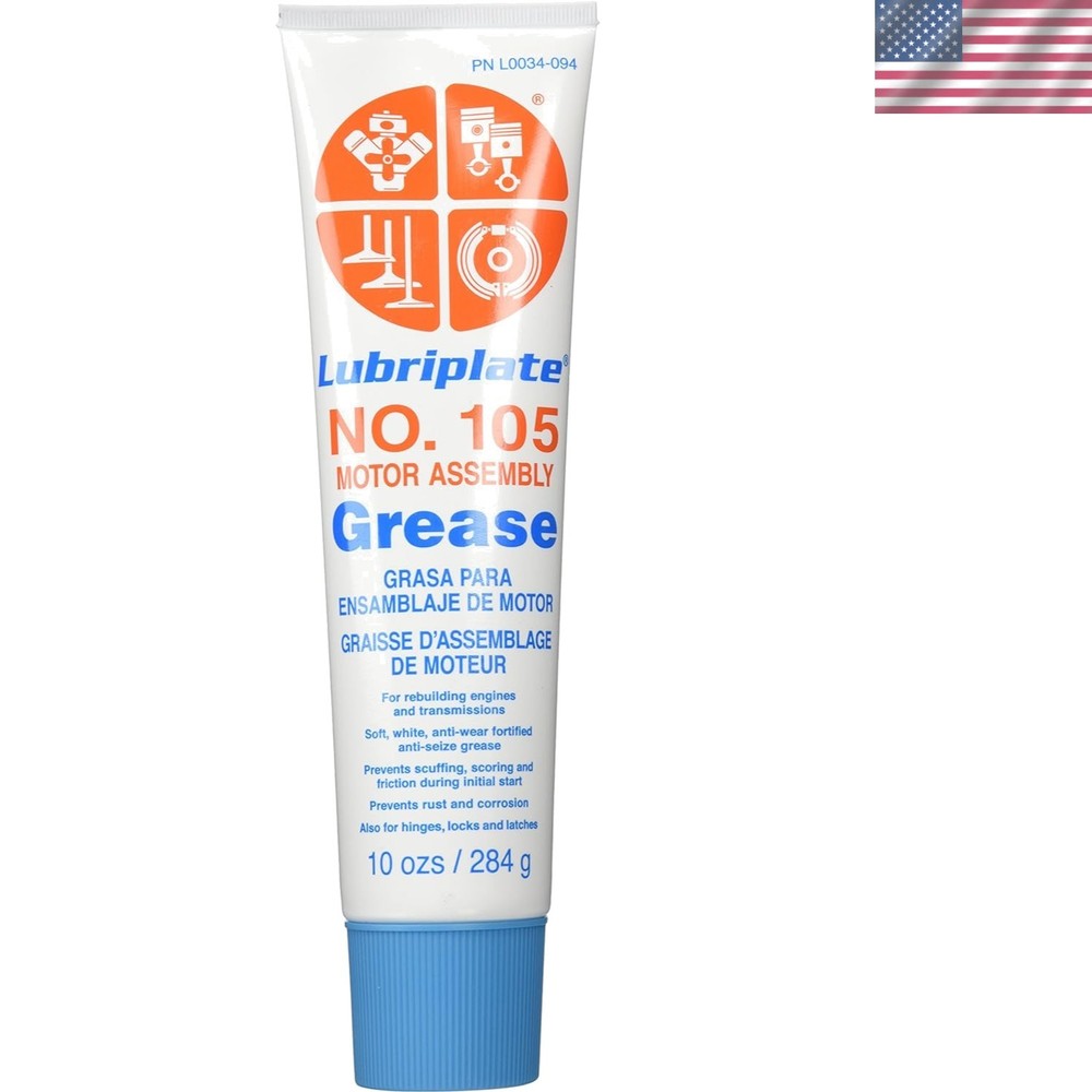 10 oz No. 105 Calcium-Based Motor Grease – Rust Prevention & Engine Maintenance