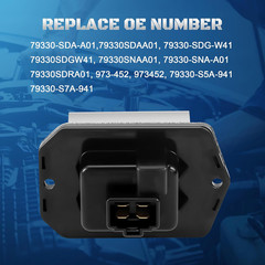 HVAC Front Blower Motor Resistor Control Module Replacement for Honda Accord Civ