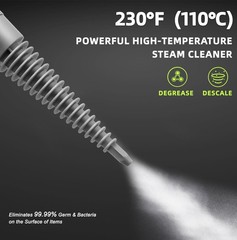 Outspurge Handheld Steam Cleaner Pressurized Multi-Surface Steam Shot 13