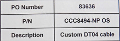 Tennant T600e Scrubber Wiring Harness CCC8494-NP OS Custom DT04 Cable Pack of 10
