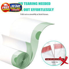 60 Count Self-Cleaning Cat Litter Box Liners Bags 60 (Pack of 1), White