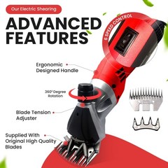 110V 500W Professional Heavy Duty Electric Shearing Clippers with 6… Fast Ship