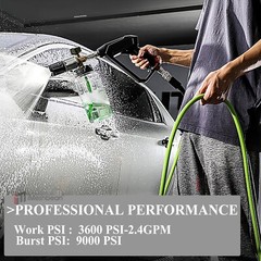 50FT 3600PSI Replacement High Pressure Power Washer Hose-3/8″ Swivel QC Flexible