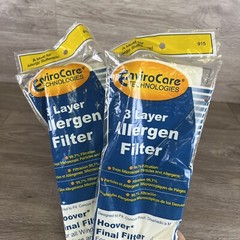 Replacement Part For Hoover Allergen Final Filter Envirocare 40110004 -4 Filters