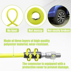 M MINGLE Sewer Jetter Kit for Pressure Washer 50 FT, Drain 50 Yellow