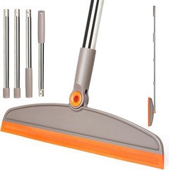 Silicone Air Broom,Multifunction Magic Broom with Long Gray Orange