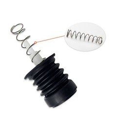 UtySty 2 Sets Drain Trap Seal Spring Pull Rod Switch Rubber Plug Valve Black
