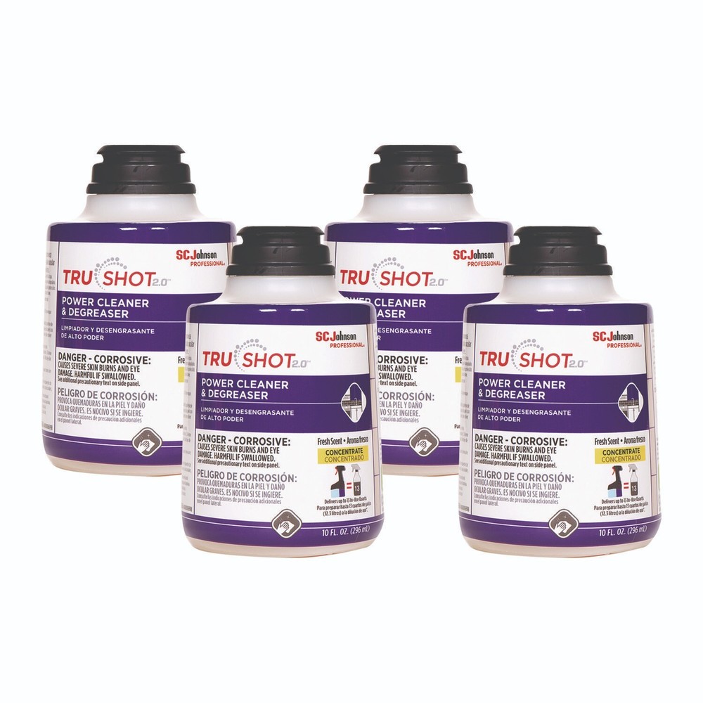 SC Johnson 315386 10 oz. TruShot 2.0 Power Cleaner – Clean Scent (4/Carton) New