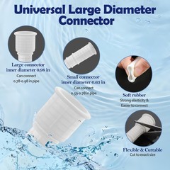 5.25 Ft Universal Dehumidifier Drain Hose Kit White Drainage Hose