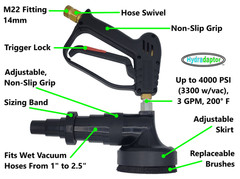 Pressure Washer Accessory, Wet Vacuum Attachment, Indoor Surface Cleaning Tool