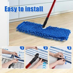 Mop Heads Replacements for O-Cedar Hardwood Floor Flip Mop, Blue