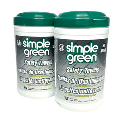 Simple Green Safety Towels, 75 Count, 13351