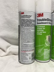 Lot of 3 3M TroubleShooter Baseboard Stripper 21 oz Aerosol Floor Cleaner 14001