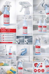 Maxim® Facility+ One-Step Disinfectant Cleaner & Deodorant – Case of 12 (32oz. B