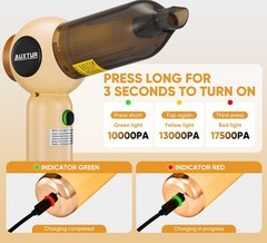 Handheld Vacuum Cleaner Cordless – 18000PA Strong Suction Rechargeable, 3-Spe…