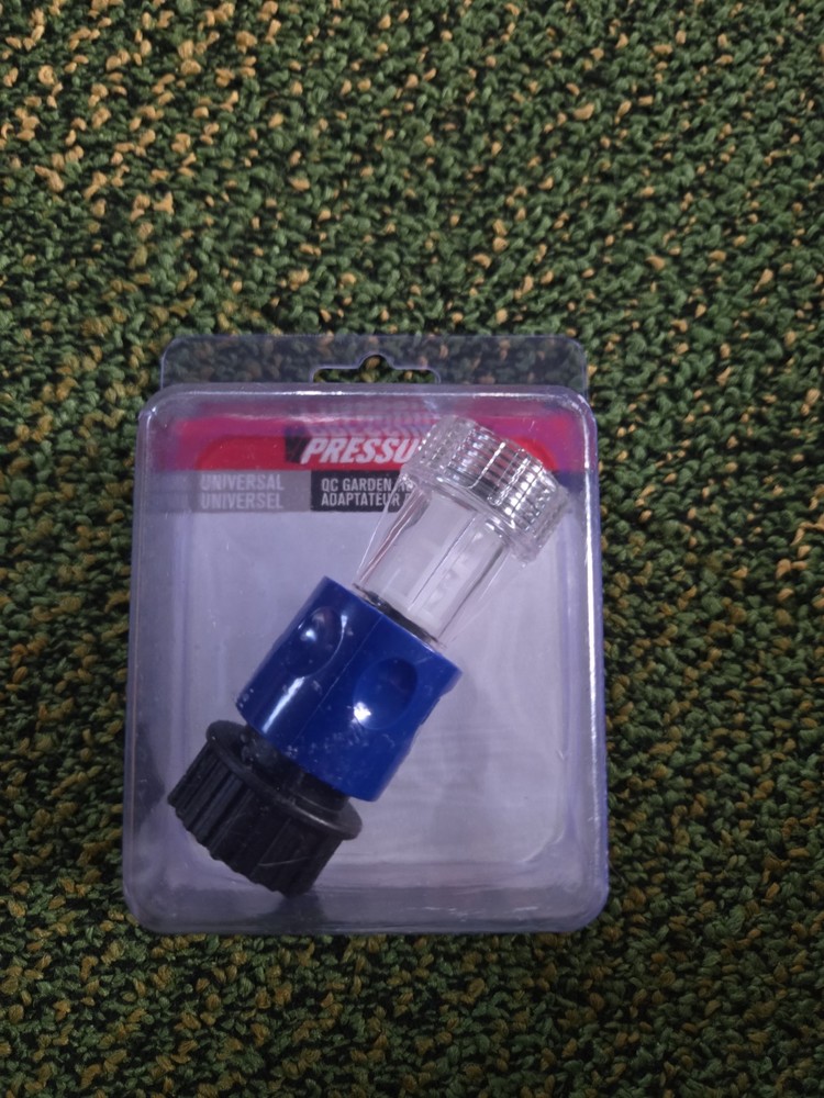 Valley Industries Quick Connect Pressure Washer Garden Hose Adapter – Blue