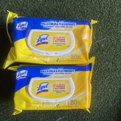 Lysol Disinfecting Wipes Lemon & Lime Blossom Flatpack, 80 Ct (2 Packs)