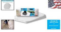 Oil Only Absorbent Pads – for Bilges, Boats, Vehicles and Tools – 6 Pack, Whi…