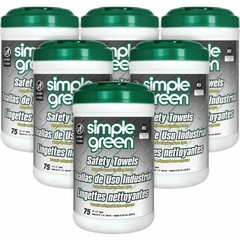 Simple Green Safety Towels, 75 Count, 13351