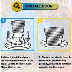 SpaceTent 10 Pack VRC5 Cloth Filters for Most Vacmaster 4 to 16 Gallon…