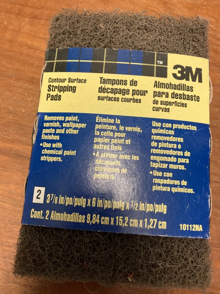 3M Contour Surface Stripping Pads (Qty: 2) 3 7/8″ x 6″ x 1/2″, 10112NA