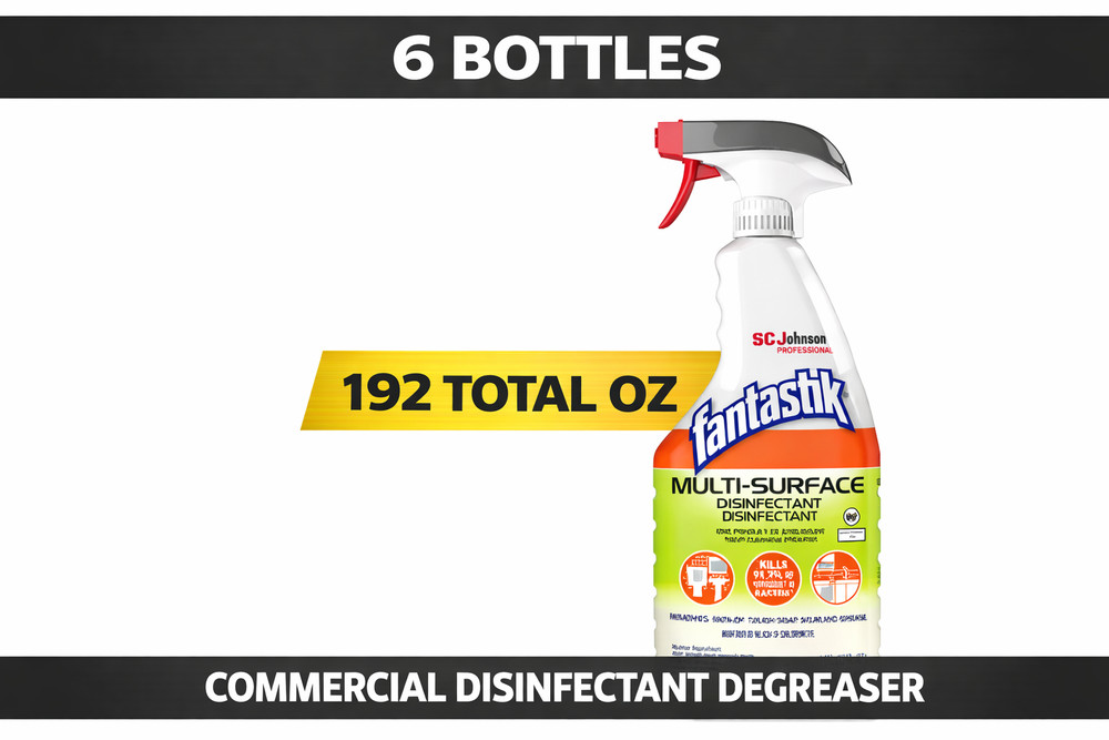 Fantastik Disinfectant Degreaser 32oz Spray 6 Pack Commercial 311836