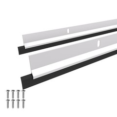 AMZNOVA Door Sweep, Threshold Sweeper for Interior & 36in, White-2Pack