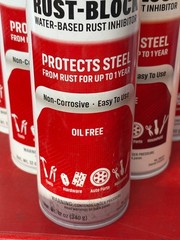 (6) CRC EVAPO-RUST WATER-BASED RUST-BLOCK RUST CORROSION INHIBITOR 12 oz. CANS