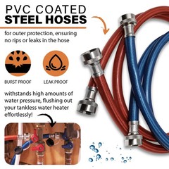 Chromex Tankless Water Heater Flush Kit with NSF 1 Quart, blue,black