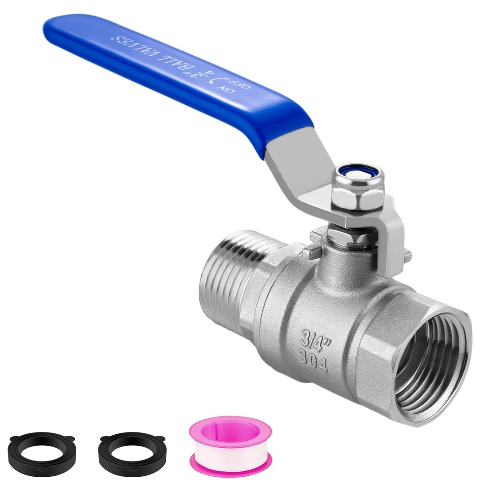 Garden Hose Shut Off Valve Full Flow Water 3/4″GHT valve