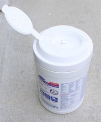 Sanitary Rags In A Jar. Shop Rag in 12 plastic dispensers Non woven cleaning $5