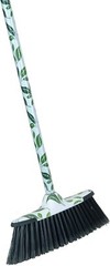 Superio Broom and Dustpan Set Leaf Design Print, Durable Home and Kitchen Broom