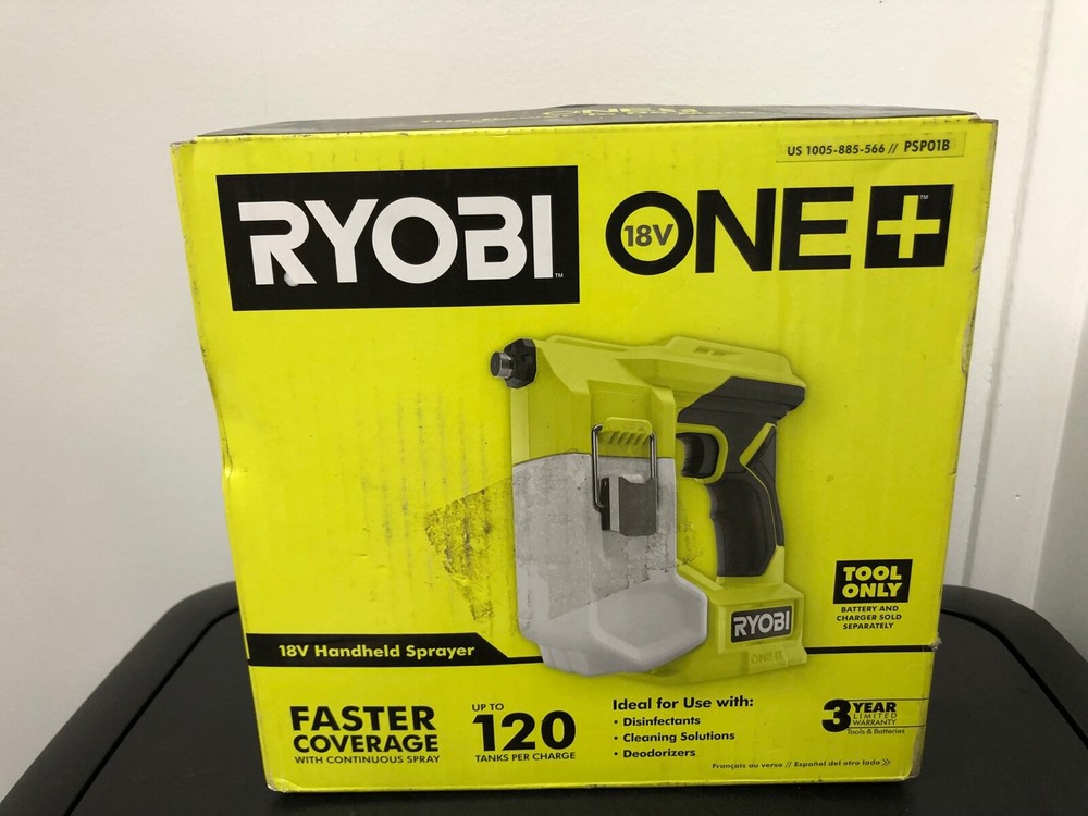 BRAND NEW Ryobi 18v Battery Operated Compact Handheld Sprayer PSP01B