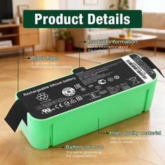 Antiee Upgrade Replacement Battery For Irobot Roomba 960 980 981 970 965 801