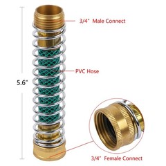 CABAX Garden Hose Kink Protector Coiled Spring 5.7 inches x 0.75