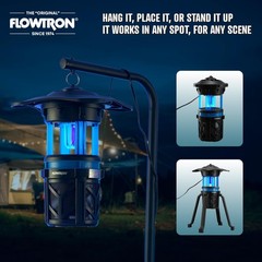 Flowtron Indoor Outdoor Bug Trap Zapper Electric Insect Killer Uv Light Fan 800