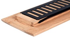 Homewell Red Oak Wood Floor Register, Drop in 2″ x 10″ with damper,