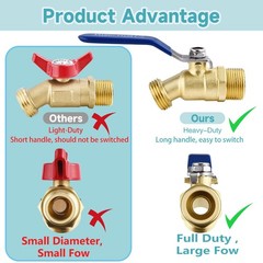 275-330 Gallon IBC Tote Tank Adapter,3-Size 3/4 Inch -Brass, Brass