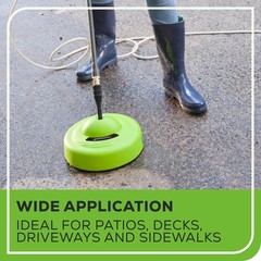 Greenworks 11″ Surface Cleaner Universal Pressure Washer Attachment