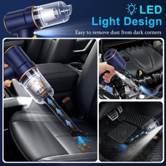 KMM Handheld Car Vacuum 9000Pa Air Duster 120W LED Light