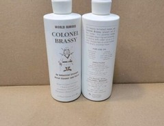 2 PACK Word Famous Colonel Brassy Metal Cleaner Polish 16oz/Bottle