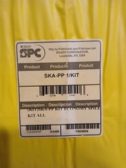 BRADY SPC SKA-PP Universal Portable Spill Kit with Spill Station sign