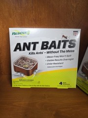 LOT OF 2 Rescue Ant Bait 4 Indoor Bait Stations Ea, 8 Total, Kills Mess-Free NEW