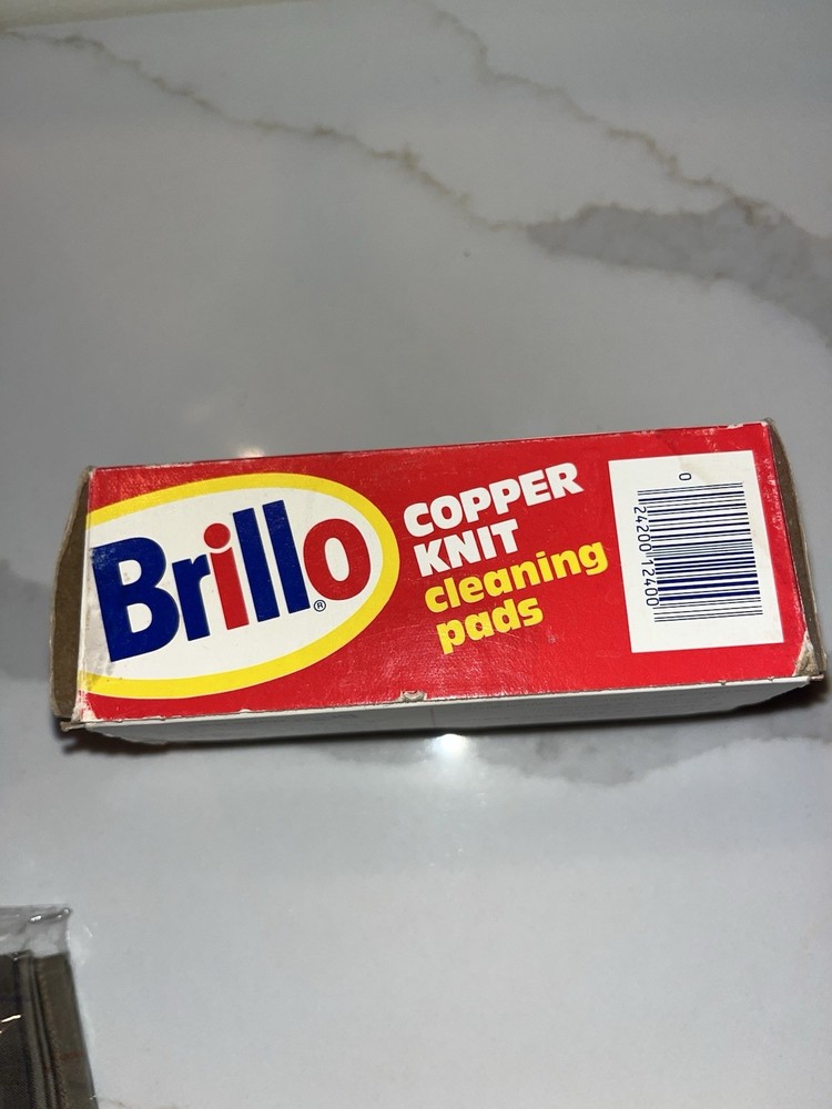 Vtg Brillo Scrubbers Copper Cleansing Pads 2 Pack New Old Stock