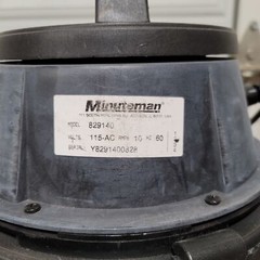 Minuteman 829140 Hazardous Material Vacuum HEPA Filter, 6 Gallon, 115VAC