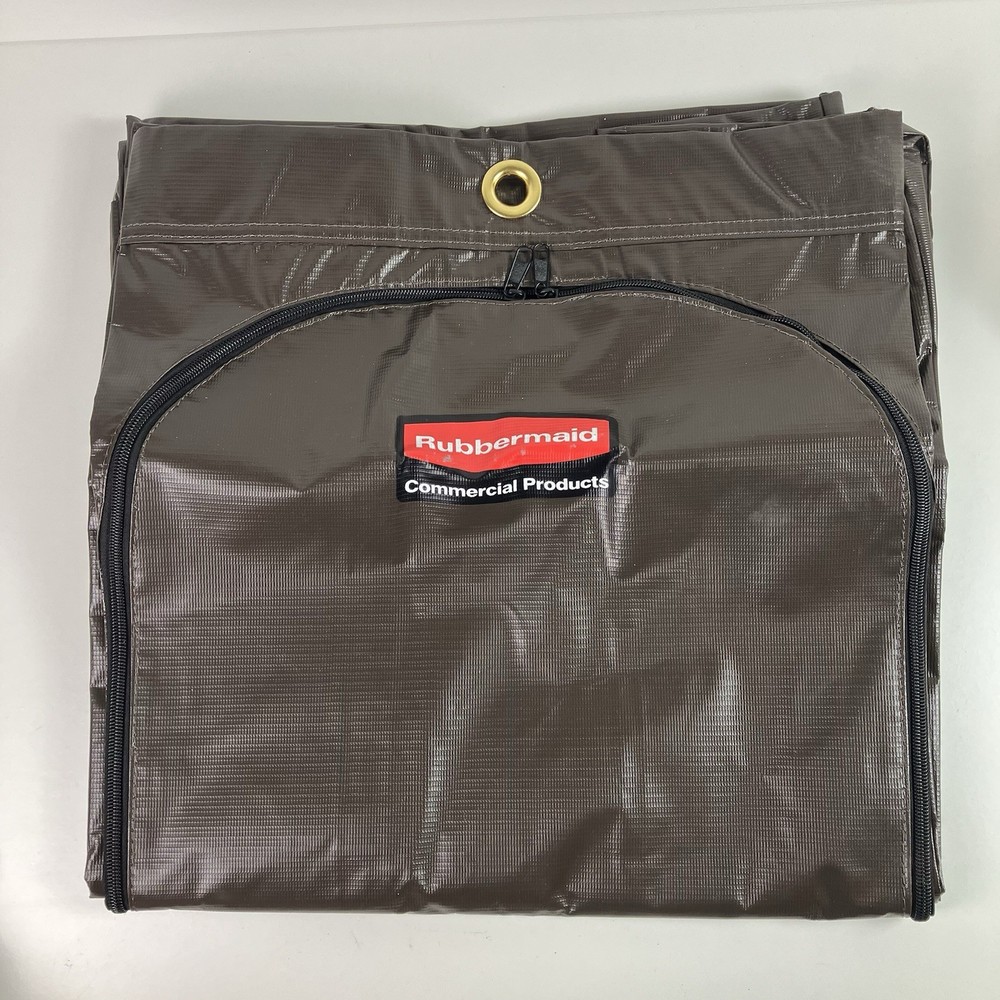 Rubbermaid Commercial 34 Gallon Cleaning Cart Bag Brown