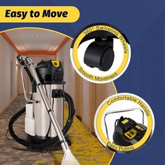 40L 3in1 Commercial Carpet Cleaning Machine,Steam Vacuum Cleaner Extractor