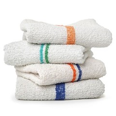 24 New Bar Mop Restaurant Cleaning Towels Wiper Bar Rags 100% Cotton