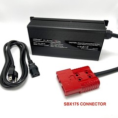 24V Floor Scrubber, Pallet Jack Battery Charger w/ SBX175 Heavy Duty Connector